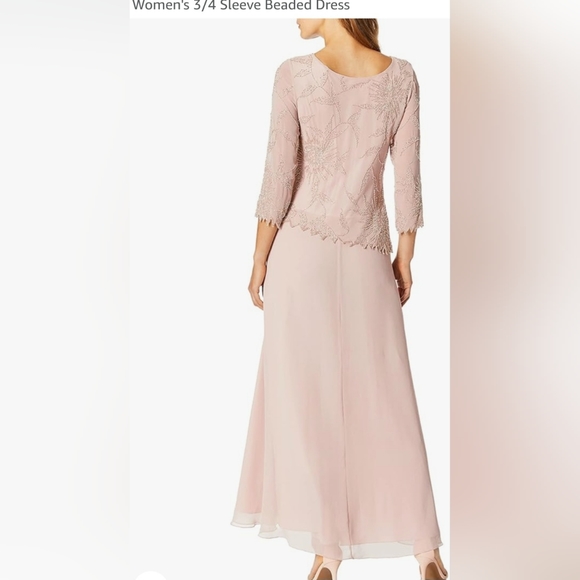 J Kara Women's Plus Size Scoop Neck Line 3/4 Sleeve Beaded 16W. NWT $209 - Picture 2 of 9